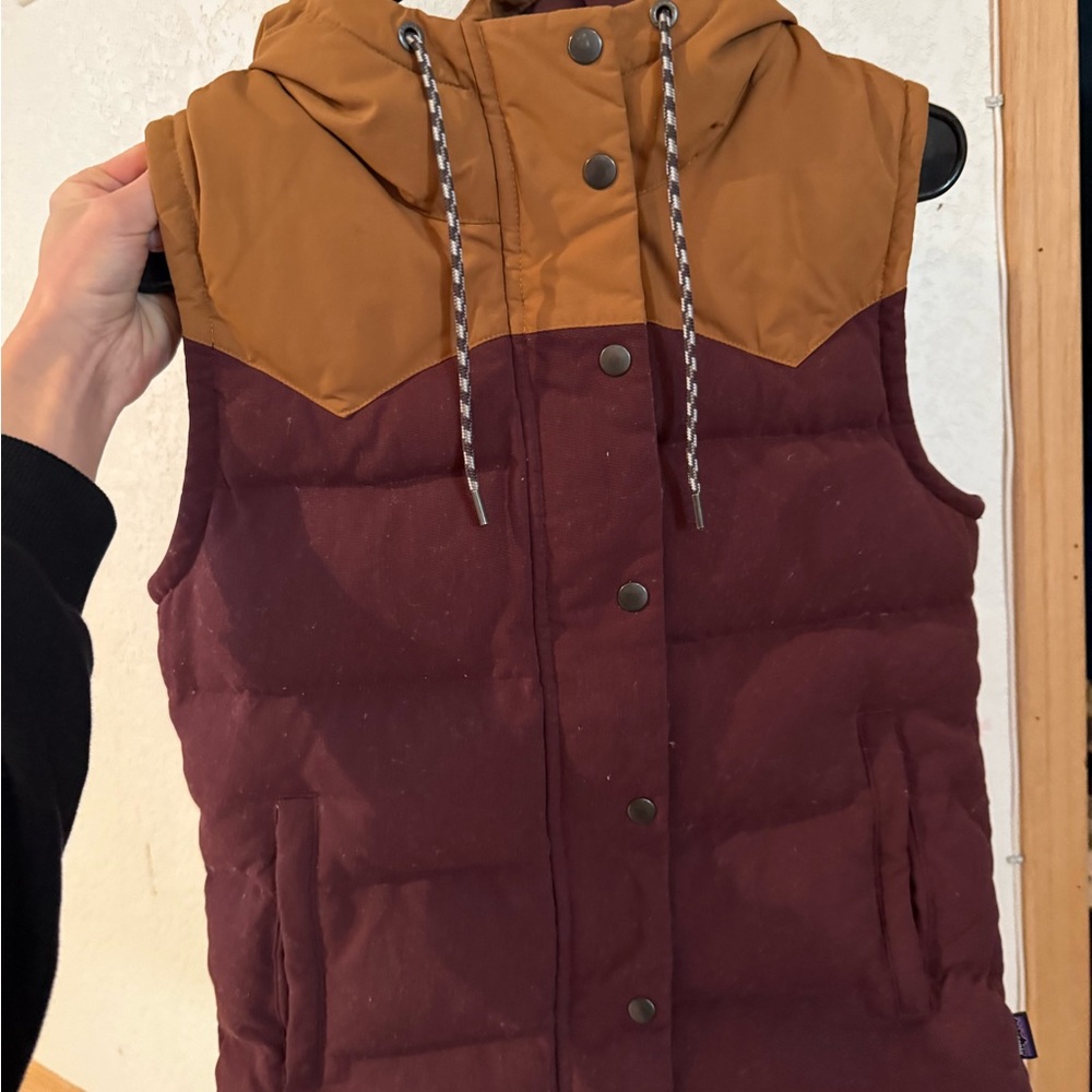 Patagonia Brown and Burgundy Vest